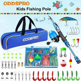 Oddspro 728370532777 Youth Fishing Pole Collapsible Reel And Tackle Combo