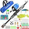 Oddspro Kids Fishing Pole Starter Kit With Tackle Box Reel Pr