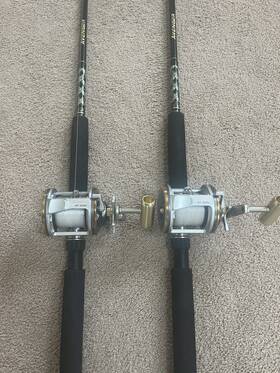 661ml-300l Okuma Avenger Av Conventional Fishing Reel And Rod Combo