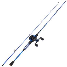 Lxqb1.8m-blue-sesdl-r One Bass Fishing Rod Reel Combo Baitcasting Pole With Graphite 2pc B