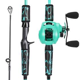 Ob-bzc602ser One Bass Fishing Rod And Reel Combo Im6 Graphite 2pc Blank Baitcasting With Sup