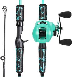 Ob-bzc662sel One Bass Fishing Rod Reel Combo Im6 Graphite 2pc Blank Baitcasting 7ft0 Inch -mh Rh