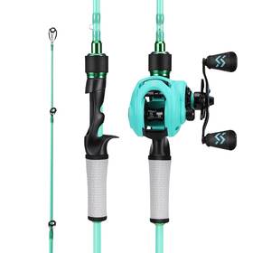 Lytz-blue-1.8mqb One Bass Zb--lytz-blue-1.8mqb Spirit Flame Fishing Rod Reel Combo Spinning And Baitcasting Pole With