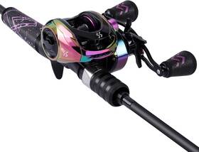 Zhang-1.8m One Bass Fishing Rod Reel Combo Medium Fast Baitcasting 24-ton Carbon Fiber 6ft0 Inch