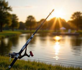 Y75893-24 Outgoo Complete Telescopic Fishing Rod Saltwater Freshwater Reel Combo Kit Carry Case