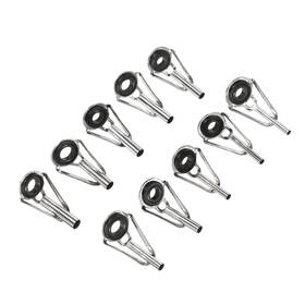 Pta220509tt0006 Patikil Fishing Rod Tip Repair Kit 1.6-3.6mm Tube Dia Silver Guide Tips Set