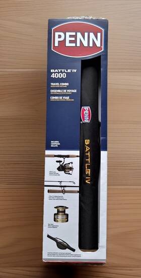 Penn 031324003743 Battle Iv 4000 Travel Spinning Rod Reel Combo 7ft 10-17lb Fishing