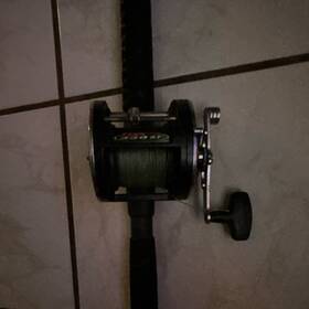 330gt Penn Black Reel And Rod Combo Ocean Master Fishing Set
