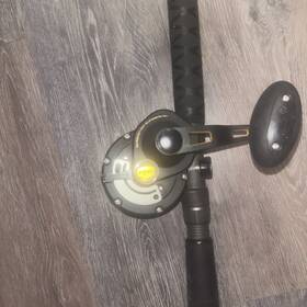 60ld2 Penn Fathom 2-speed Lever Drag Reel 5.0 1 Ratio Gold/black And Pole