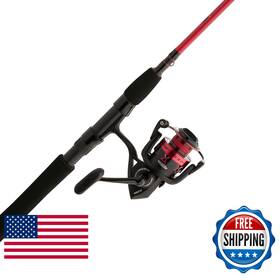B0bm54lp25 Penn Fierce Iv Spinning Reel And Fishing Rod Combo Saltwater Black/red