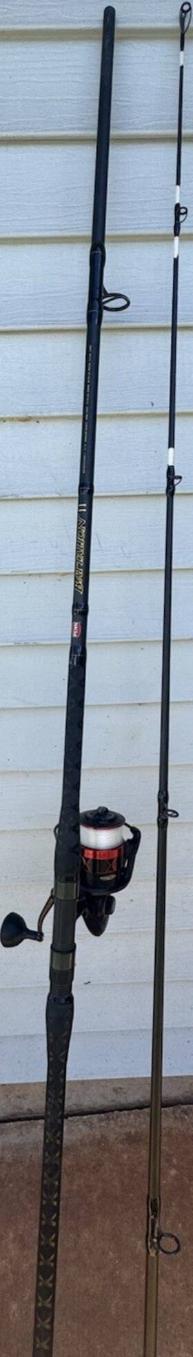 Batii1530s10 Penn Battle Iii 6000 Saltwater Spinning Rod And Reel Combo 10ft Heavy Black/red