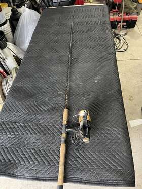 Mjf-60 Pfl Ger 4760 Pflueger Gold Gmsp 6 With Metal Jacket Rod And Reel Vintage