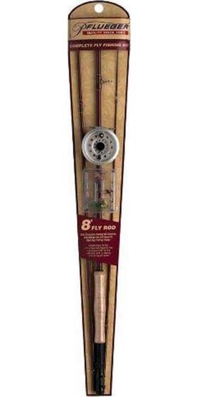 44322 Pflueger 757183191406 8ft Fly Kit Rod And Reel Combo 3-piece Graphite Size