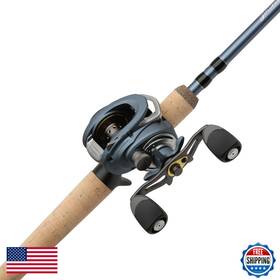 Pflueger B0d155n1gl 7 President Baitcast Profile Reel And Fishing Rod Combo Medium 1-piece