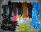 Plastic 100pc Bass Worms Assorted Baits Soft Lures Styles Fishing Assortment