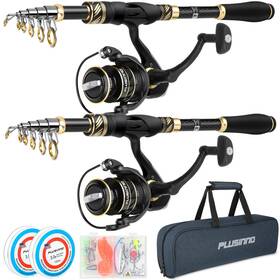 B0bzy3873g Plusinno Fishing Pole Rod And Reel Combotelescopic Kit