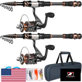 B0ccx296ww Plusinno Telescopic Fishing Rod And Reel Combo Carbon Fiber 12 1 Bb Spinning Ree