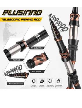 Bwsfrc001-v1 Plusinno Fishing Rod And Reel Combos Bronze Warrior Toray 24-ton Carbon Matrix