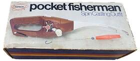 Popeil 693031606169 Vintage Popeils Pocket Fisherman Spin Casting Outfit Fishing Rod With Box