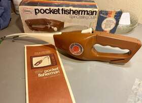 F3000-26e Popeil Vintage Popeils Pocket Fisherman Spin Casting Outfit With Original Box 1972