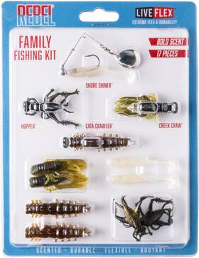 Pradco Outdoor Brands 313028952979 Rebel Liveflex Family Fishing Kit