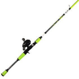 Pro56scgreen Pro Fishiency Micro Green High-vis Fiberglass 5foot 6inch Spincast Combo