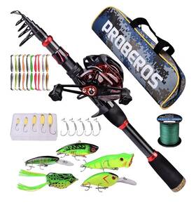 Tfr021 Proberos Baitcast Rod Reel Combo 6ft11 Inch Left 7.2 1 Lures Line Case Bass
