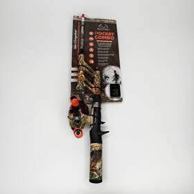 Profishiency 726084531222 New Realtree Edge Pocket Combo 30 Inch Light Action Fiberglass No Tangle Rod