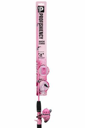 Profishiency 810082045222 True Timber Makya Dock Combo 34 Inch Fiberglass Spincast Rod Reel