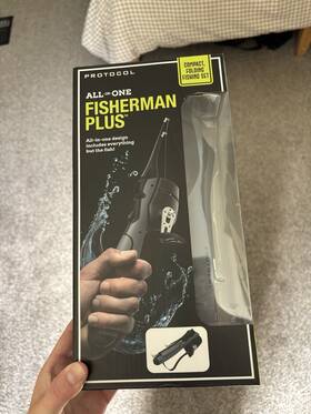 Smptc-80037 Protocol Fisherman Plus Portable Telescopic Spincast Combo Set Reel Rod Hook