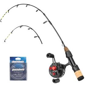 Qualyqualy P02-bdtz-yulun-zuos-60cm-fba Ice Fishing Rod And Reel Combo 24 Inch M/ml Inline Combos 2 Diffe