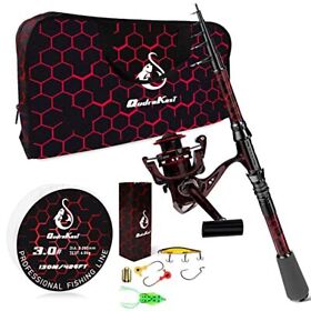Qudra Kast Fishing Rod And Reel Combos High Precision Machined Pattern