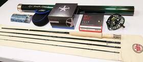 R.l. Winston Rod Company Pur2794-4c New 1700 Pure 2 7ft9 Inch #4 Wt. Fly Bauer Rx-2 Green Reel Line Outfit