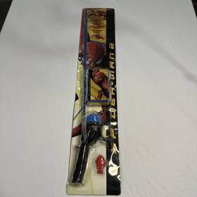 Sp-9910 Rand International Spider-man 2 Fishing Rod Combo Intl 2004 Nip Marvel Kids Movie Toy Vintage
