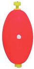 Wosr250r Rattle Oval Comal Floats Float 1 Snap 2 Weighted 50bg Red 2in