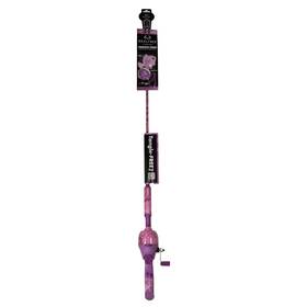 Realtree 609921552607 Rtppsnt Passion Pink Micro Tangle-free Spincast Fishing Pole And Reel