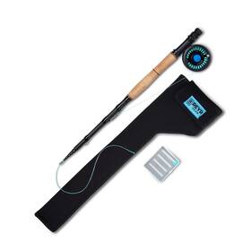 Reyr Gear 860000692939 First Cast Fly Rod Telescoping Travel And Reel Combo Portable