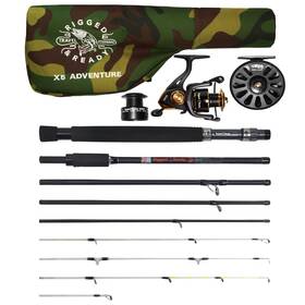 Rigged & Ready Travel Fishing 061256804715 And X5 Rod 2 Reels Case Combination. Spin-fly