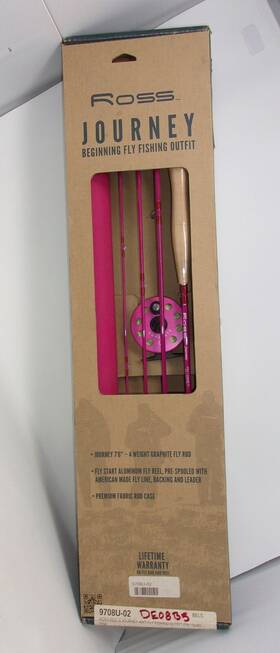 Ross 818288001288 Reels Journey Youth Fly Fishing Outfit Pink - Gently Used