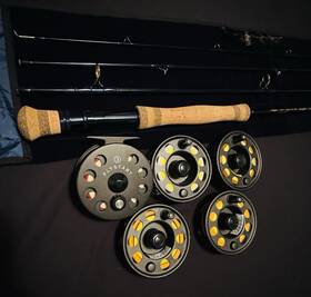 Start3 Ross Tfo Axiom 7wt Fly Rod And Reel Combo New Used