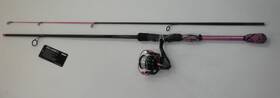 Savage Gear 840083550333 Okuma Fnx662m30pk 6f6 Fin Chaser X Spinning Rod Reel Combo 6 Ft Inch M 2 Pc Pink
