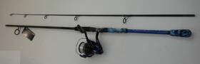 Fnx-802mh-60bl Savage Gear Okuma Fnx802mh60bl Fin Chaser X Spinning Rod Reel Combo 8 Ft Mh 2 Pc Blue