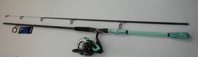 Fnx-802mh-60sf Savage Gear Okuma Fnx802mh60sf Fin Chaser X Spinning Rod Reel Combo 8 Ft Mh 2 Pc Gray