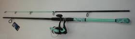 Fnx-902mh-60sf Savage Gear Okuma Fnx902mh60sf Fin Chaser X Spinning Rod Reel Combo 9 Ft Mh 2 Pc Gray