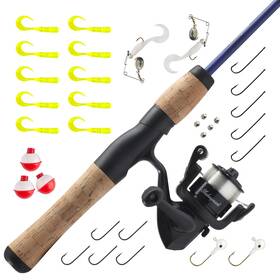 Cmf3panfishsp Shakespeare 043388004727 Catch More Fish Spinning Reel And Fishing Rod Combo With Kit