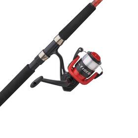Shakespeare 043388004895 Tiger Catfish Mossy Oak Spinning Reel And Fishing Rod Combo 9ft 2-piece