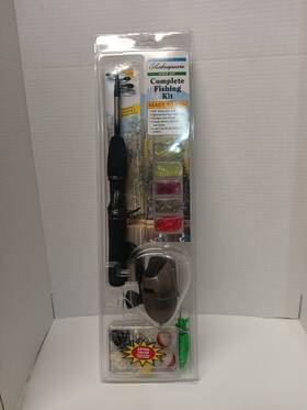 4ft6 Shakespeare 043388265746 Complete Fishing Kit. Telescopic Rod Spin Casting Reel Not Open