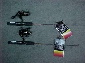 Shakespeare 043388471352 Two New Ugly Stik Ice Fishing Spinning Combo 26 Inch Light Action Rods