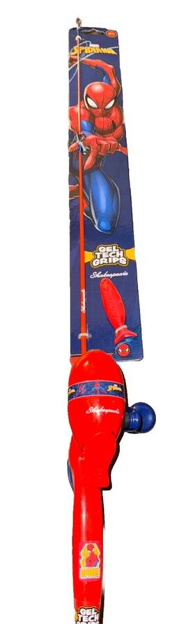 2ft-6 Shakespeare 043388485410 Spiderman Advanced Youth Inch Spincast Fishing Kit Spmankit-a