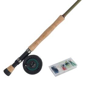 1546664 Shakespeare Cedar Canyon Stream Fly Reel And Fishing Rod Kit